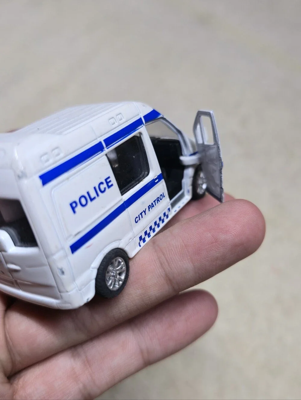 Police City Patrol Diecast Car Miniauto Pull Back Car
